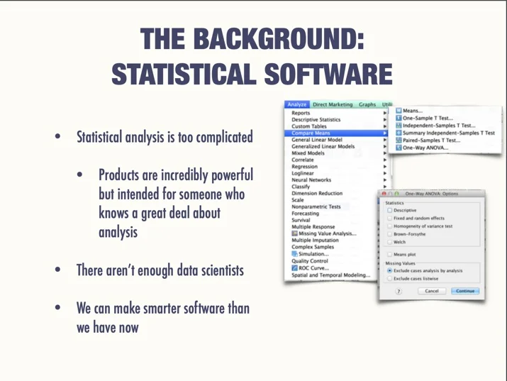 Background: statistical software landscape
