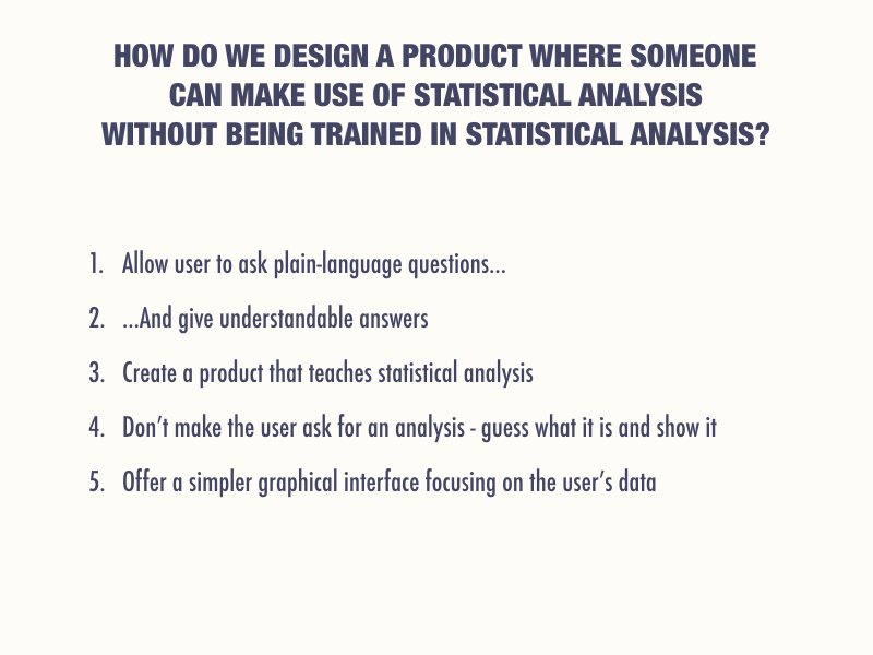 Discovery framing slide